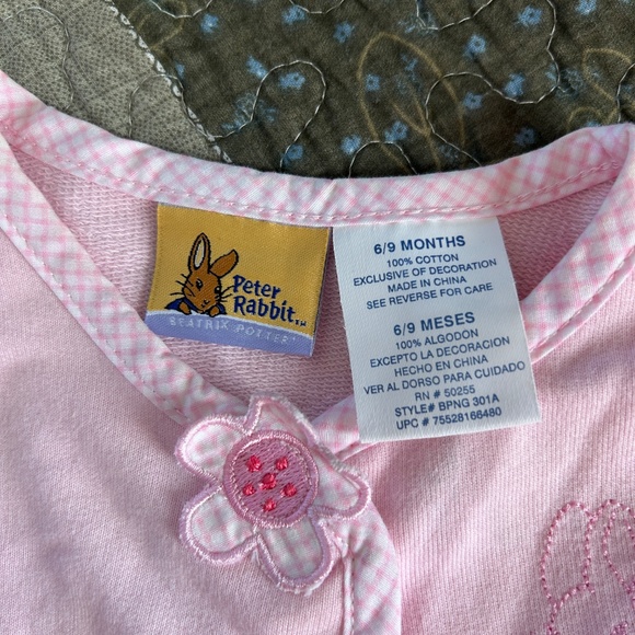 Peter Rabbit Beatrix Potter Infant 2 Piece Floral Dress w/ Cardigan Size 6/9 Mon - Picture 12 of 16